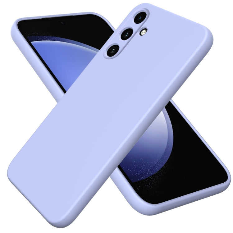 For Samsung Galaxy A35 5G Solid Color Liquid Silicone Dropproof Full Coverage Phone Case(Purple) - Galaxy Phone Cases by PMC TechLife | Online Shopping South Africa | PMC TechLife | Buy Now Pay Later Mobicred