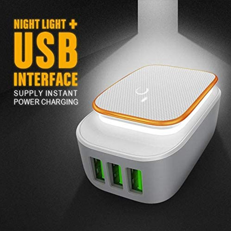 LDNIO A3305 3.4A 3 USB Interfaces Travel Charger Mobile Phone Charger, Support Touch LED Night Light, with Type-C / USB-C Data  Cable, EU Plug - USB Charger by LDNIO | Online Shopping South Africa | PMC TechLife | Buy Now Pay Later Mobicred