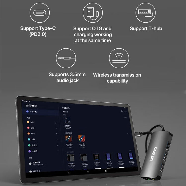 Lenovo K10 Pro 10.6 inch 4G LTE Tablet, 6GB+128GB, Android 12, Qualcomm 6225 Octa Core, Support Face Identification(Grey) - free shipping - PMC TechLife - Order now!