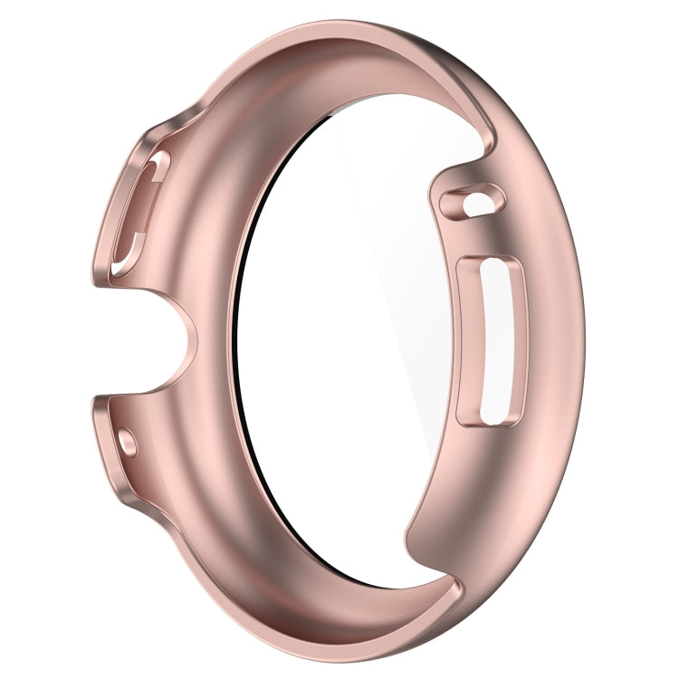 For Google Pixel Watch 2 PC + Tempered Film Integrated Watch Protective Case(Rose Gold) - Watch Cases by PMC TechLife | Online Shopping South Africa | PMC TechLife