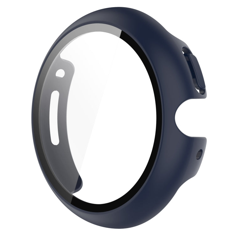 For Google Pixel Watch 2 PC + Tempered Film Integrated Watch Protective Case(Midnight Blue) - Watch Cases by PMC TechLife | Online Shopping South Africa | PMC TechLife