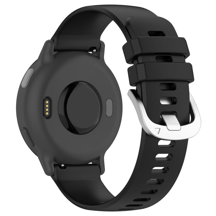 For Garmin vivoactive 5 / Active 5 20mm Silicone Watch Band(Black) - Watch Bands by PMC TechLife | Online Shopping South Africa | PMC TechLife
