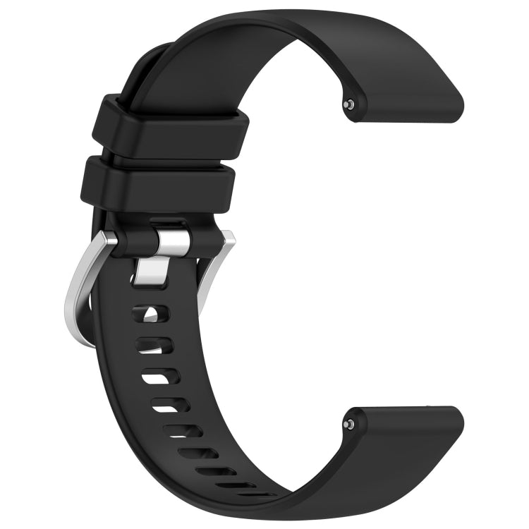 For Garmin vivoactive 5 / Active 5 20mm Silicone Watch Band(Black) - Watch Bands by PMC TechLife | Online Shopping South Africa | PMC TechLife
