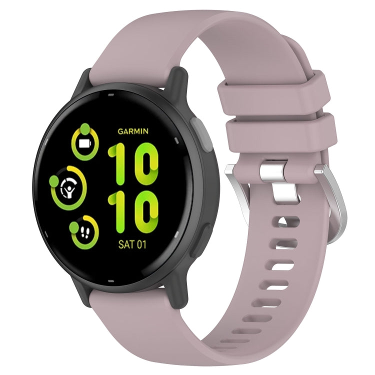 For Garmin vivoactive 5 / Active 5 20mm Silicone Watch Band(Purple) - Watch Bands by PMC TechLife | Online Shopping South Africa | PMC TechLife