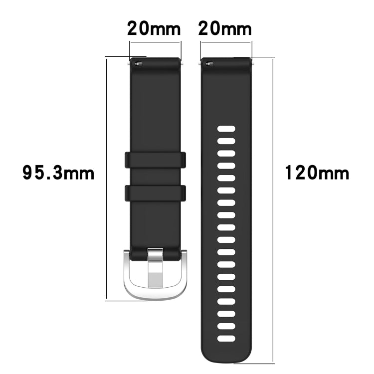 For Garmin vivoactive 5 / Active 5 20mm Silicone Watch Band(Purple) - Watch Bands by PMC TechLife | Online Shopping South Africa | PMC TechLife