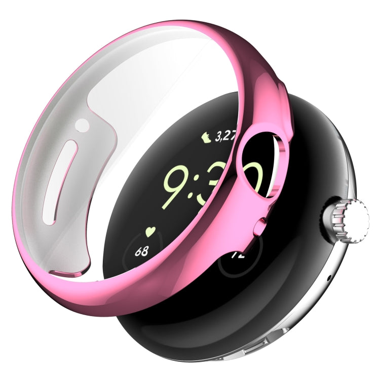For Google Pixel Watch 2 Full Coverage TPU Electroplated Watch Protective Case(Pink) - free shipping - PMC TechLife - Order now!