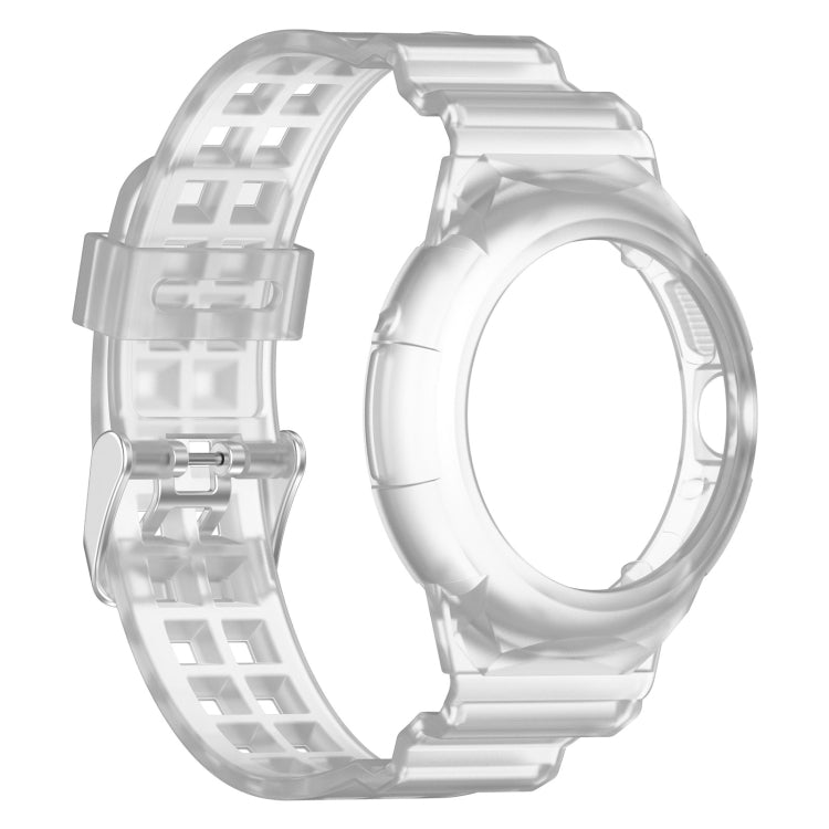 For Google Pixel Watch 2 Integrated Fully Enclosed Silicone Watch Band(Transparent) - Watch Bands by PMC TechLife | Online Shopping South Africa | PMC TechLife