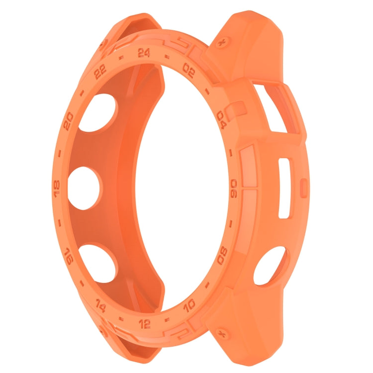 For Garmin Tactix 7 Amoled Armor Hollow TPU Watch Protective Case(Orange) - Watch Cases by PMC Jewellery | Online Shopping South Africa | PMC Jewellery