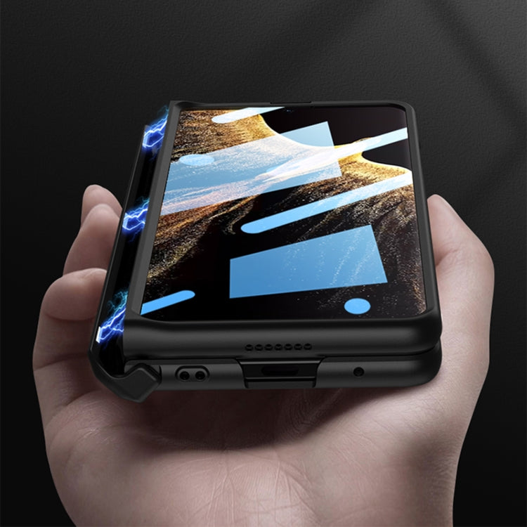 For Honor Magic VS GKK Integrated Magnetic Folding Hinge All-inclusive Phone Case(Black) - Honor Cases by GKK | Online Shopping South Africa | PMC TechLife | Buy Now Pay Later Mobicred