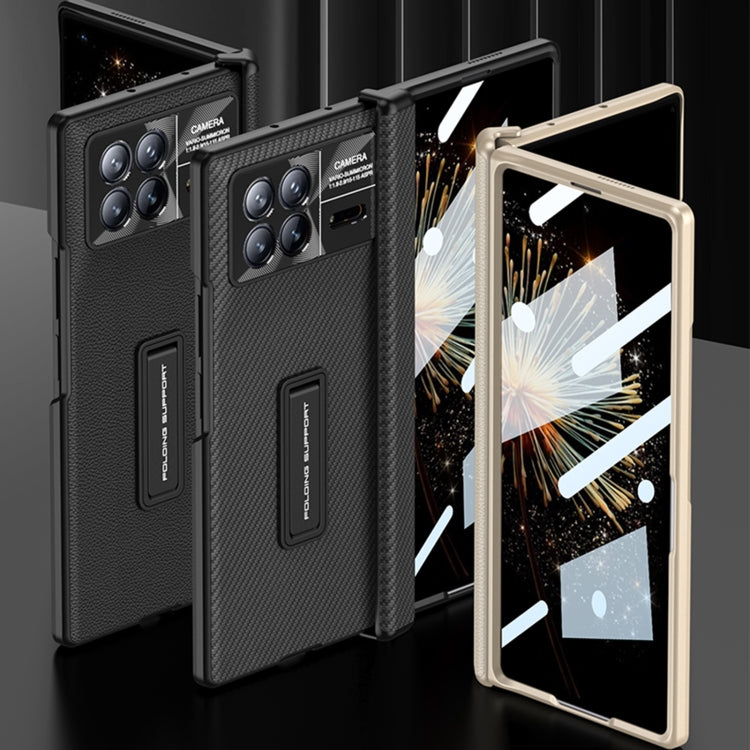 For Xiaomi Mix Fold 3 GKK Magnetic Hinge Flip Leather Phone Case with Holder(Black) - free shipping - PMC TechLife - Order now!