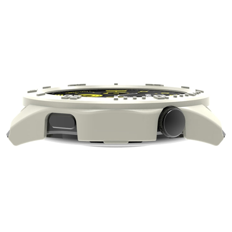 For Huawei Watch GT 4 Half Cover PC Watch Protective Case with Scale(White) - Watch Cases by PMC TechLife | Online Shopping South Africa | PMC TechLife