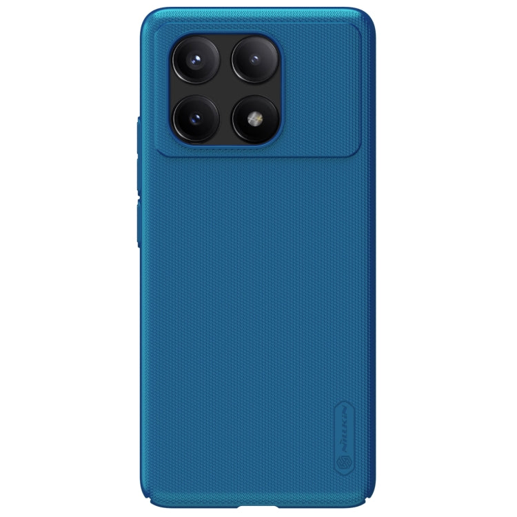 For Xiaomi Redmi K70E / Poco X6 Pro 5G NILLKIN Frosted PC Phone Case(Blue) - K70E Cases by NILLKIN | Online Shopping South Africa | PMC Jewellery