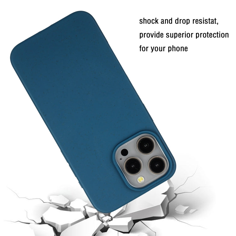 For iPhone 13 Pro Wheat MagSafe Magnetic Straw Material + TPU Phone Case(Blue) - iPhone 13 Pro Cases by PMC TechLife | Online Shopping South Africa | PMC TechLife | Buy Now Pay Later Mobicred