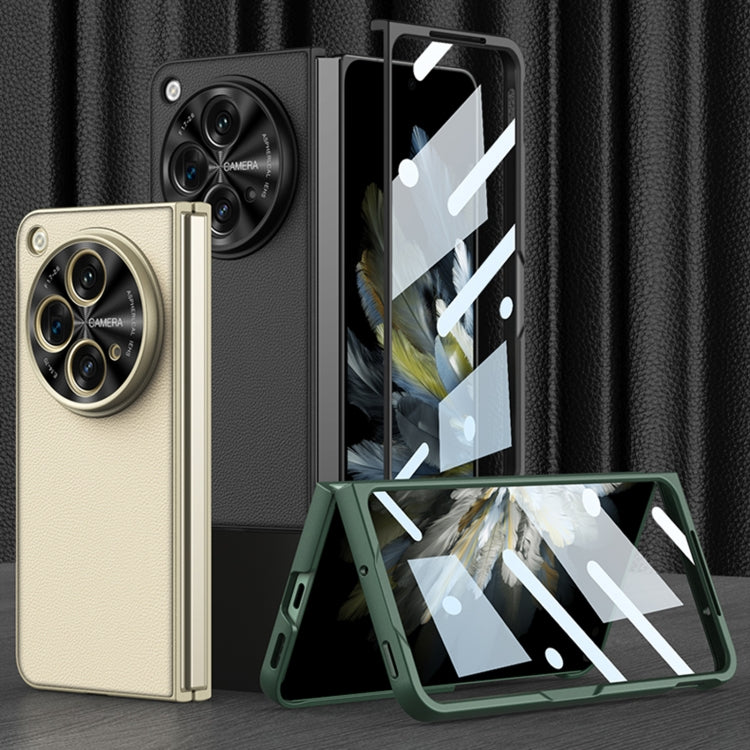 For OPPO Find N3 / OnePlus Open GKK Integrated Ultra-thin Plain Leather Phone Case(Green) - OPPO Cases by GKK | Online Shopping South Africa | PMC TechLife | Buy Now Pay Later Mobicred