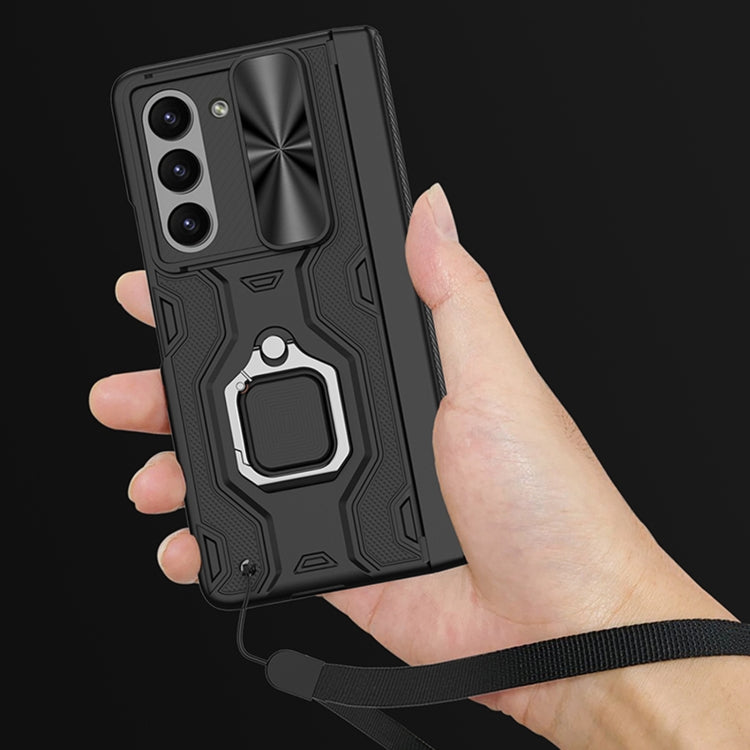 For Samsung Galaxy Z Fold5 GKK Integrated Folding Alloy Shell PC Phone Case with Pen Box, Not Included Pen(Black) - Galaxy Z Fold5 Cases by GKK | Online Shopping South Africa | PMC TechLife | Buy Now Pay Later Mobicred