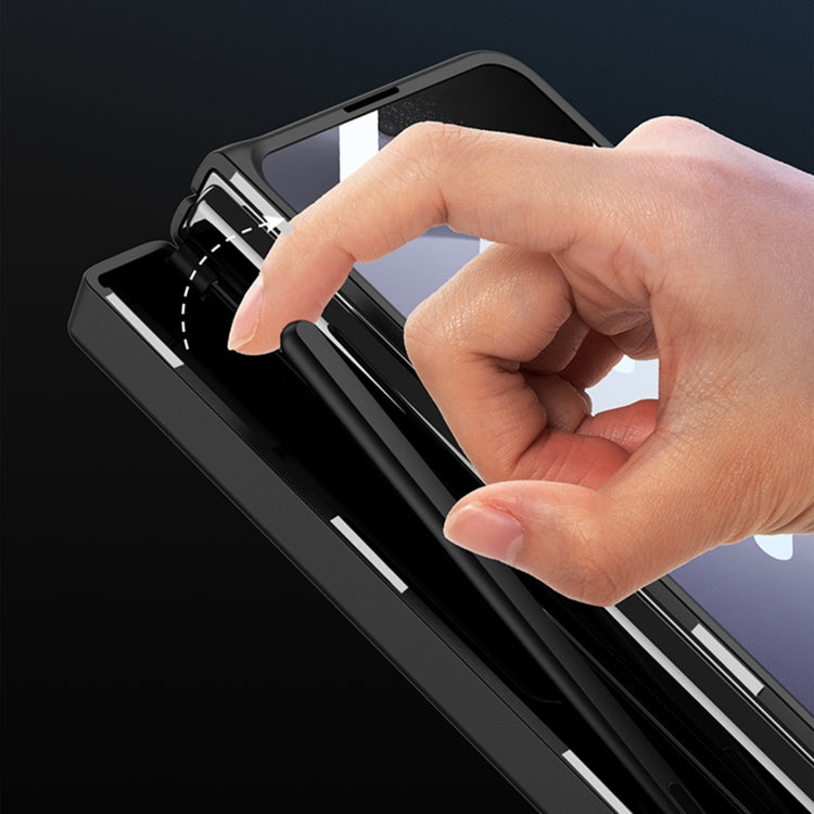 For Samsung Galaxy Z Fold5 GKK Integrated Folding Alloy Shell PC Phone Case with Pen Box, Not Included Pen(Black) - Galaxy Z Fold5 Cases by GKK | Online Shopping South Africa | PMC TechLife | Buy Now Pay Later Mobicred