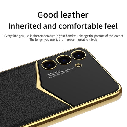 For Samsung Galaxy S24 5G GKK Plating Soft TPU + Leather Full Coverage Phone Case without Pen(Purple) - Galaxy S24 5G Cases by GKK | Online Shopping South Africa | PMC Jewellery | Buy Now Pay Later Mobicred