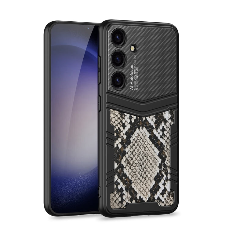 For Samsung Galaxy S24 5G GKK TPU + PU Full Coverage Phone Case(Python Texture) - Galaxy S24 5G Cases by GKK | Online Shopping South Africa | PMC TechLife | Buy Now Pay Later Mobicred