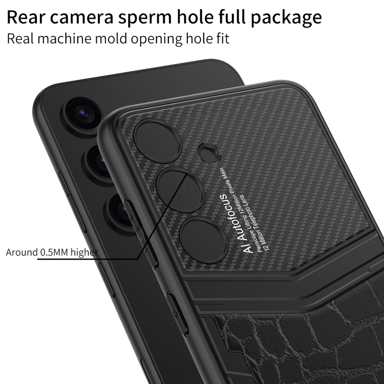 For Samsung Galaxy S24 5G GKK TPU + PU Full Coverage Phone Case(Python Texture) - Galaxy S24 5G Cases by GKK | Online Shopping South Africa | PMC TechLife | Buy Now Pay Later Mobicred