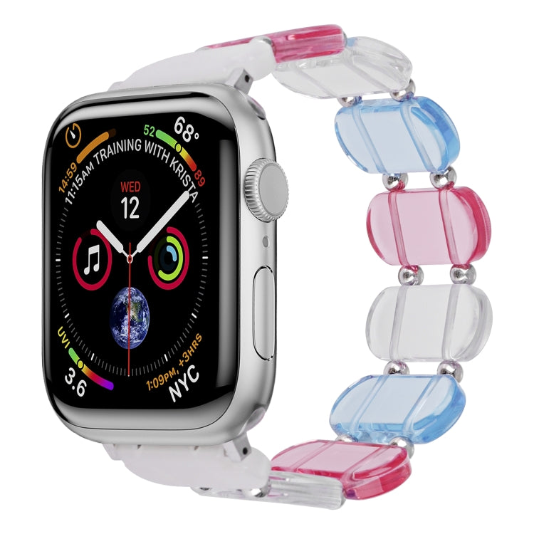 For Apple Watch SE 44mm Stretch Resin Watch Band(Colorful) - free shipping - PMC TechLife - Order now!