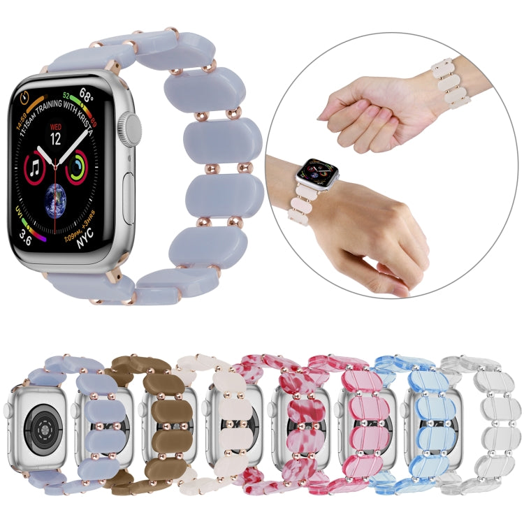 For Apple Watch Series 2 42mm Stretch Resin Watch Band(Peach Red) - free shipping - PMC TechLife - Order now!