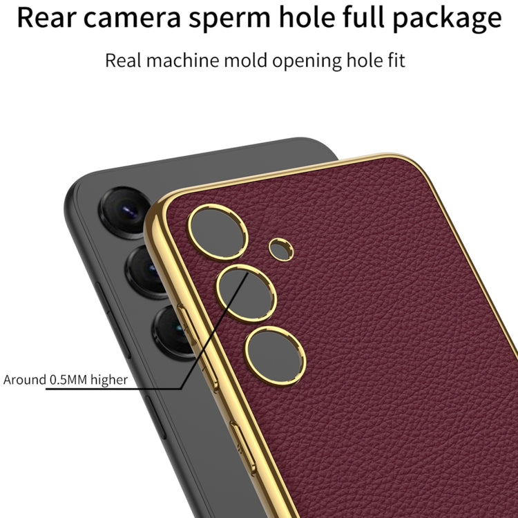 For Samsung Galaxy S24+ 5G GKK Plating TPU + Leather Full Coverage Phone Case(Black) - free shipping - PMC TechLife - Order now!