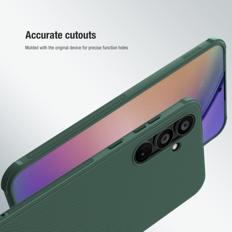 For Samsung Galaxy A55 NILLKIN Frosted Shield Pro PC + TPU Phone Case(Blue) - Galaxy Phone Cases by NILLKIN | Online Shopping South Africa | PMC TechLife | Buy Now Pay Later Mobicred