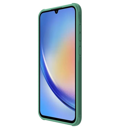 For Samsung Galaxy A35 NILLKIN Black Mirror Pro Series Camshield PC Phone Case(Green) - Galaxy Phone Cases by NILLKIN | Online Shopping South Africa | PMC Jewellery