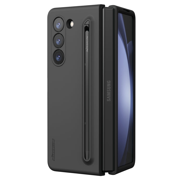For Samsung Galaxy Z Fold5 NILLKIN Flex Pure PC + Liquid Silicone Phone Case with S Pen(Black) - Galaxy Z Fold5 Cases by NILLKIN | Online Shopping South Africa | PMC TechLife | Buy Now Pay Later Mobicred