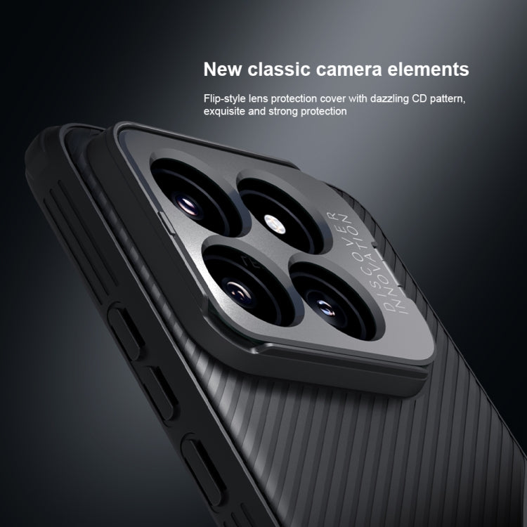 For Xiaomi 14 Pro NILLKIN Black Mirror Prop CD Texture Mirror Precise Hole Phone Case(Blue) - 14 Pro Cases by NILLKIN | Online Shopping South Africa | PMC TechLife | Buy Now Pay Later Mobicred