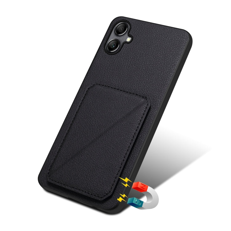 For Samsung Galaxy S23 FE 5G Denior Imitation Calf Leather Back Phone Case with Holder(Black) - free shipping - PMC TechLife - Order now!