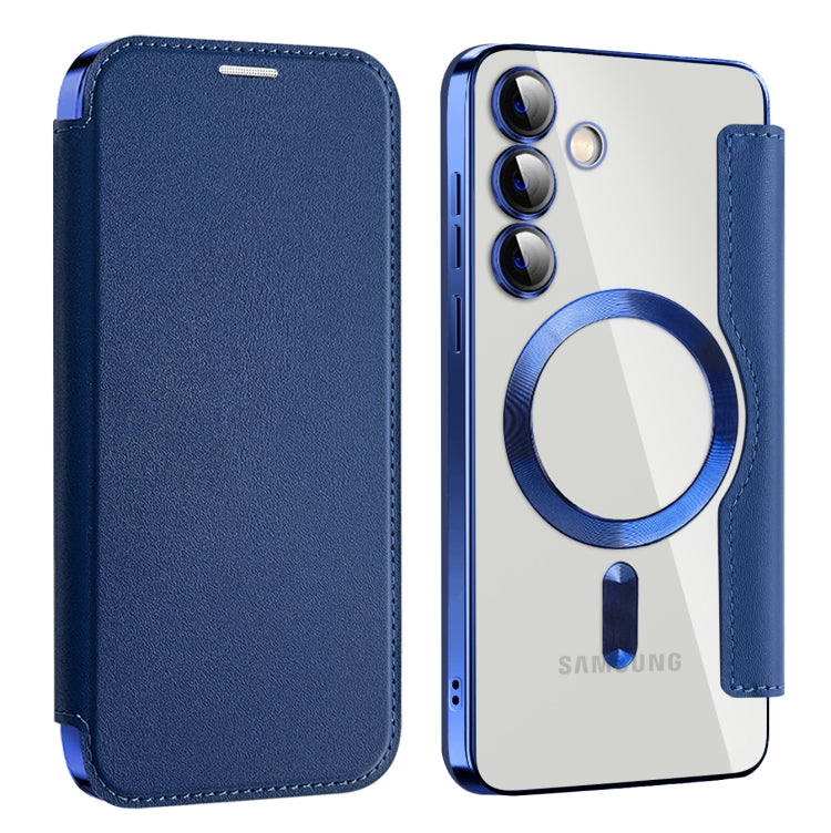 For Samsung Galaxy S24+ 5G MagSafe Magnetic RFID Anti-theft Leather Phone Case(Royal Blue) - Galaxy S24+ 5G Cases by PMC Jewellery | Online Shopping South Africa | PMC Jewellery