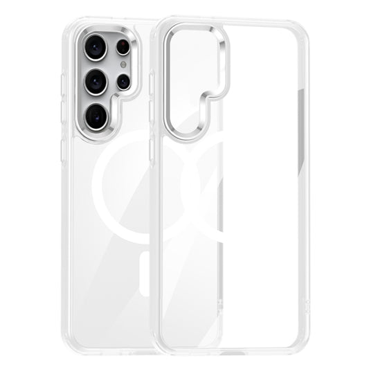 For Samsung Galaxy S24 Ultra 5G MagSafe Anti-fingerprint Highly Transparent PC Phone Case(White) - Galaxy S24 Ultra 5G Cases by PMC Jewellery | Online Shopping South Africa | PMC Jewellery