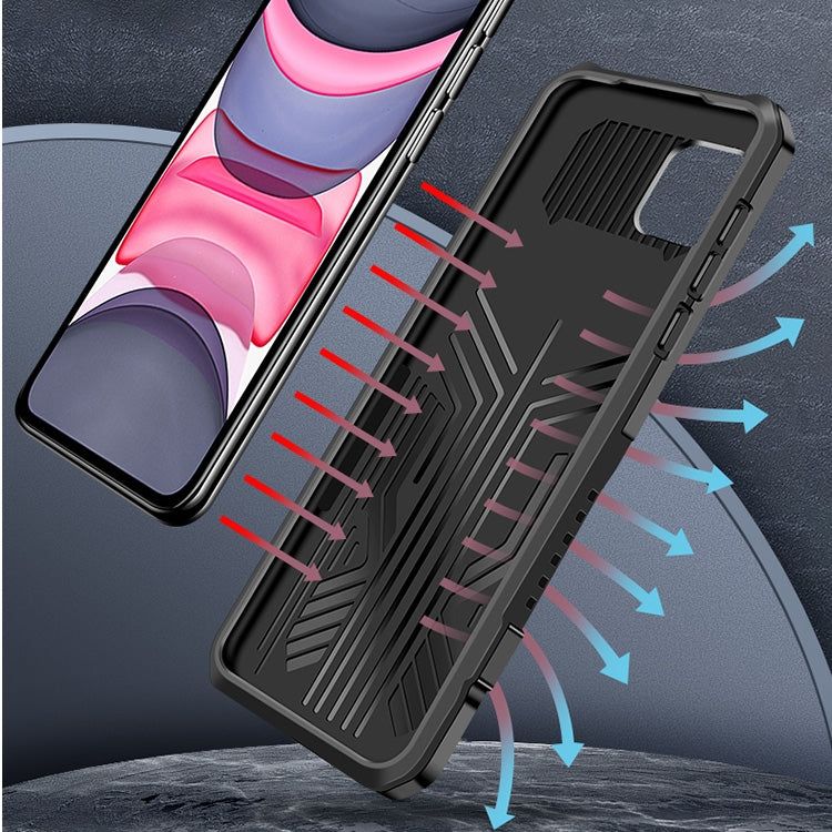 For iPhone 8 & 7 Machine Armor Warrior Shockproof PC + TPU Protective Case(Black) - More iPhone Cases by NILLKIN | Online Shopping South Africa | PMC Jewellery