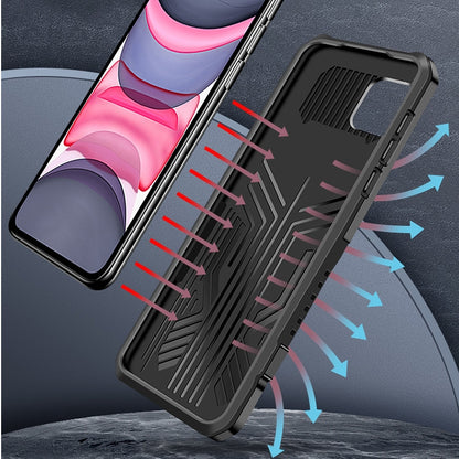 For iPhone 8 & 7 Machine Armor Warrior Shockproof PC + TPU Protective Case(Space Gray) - More iPhone Cases by NILLKIN | Online Shopping South Africa | PMC Jewellery