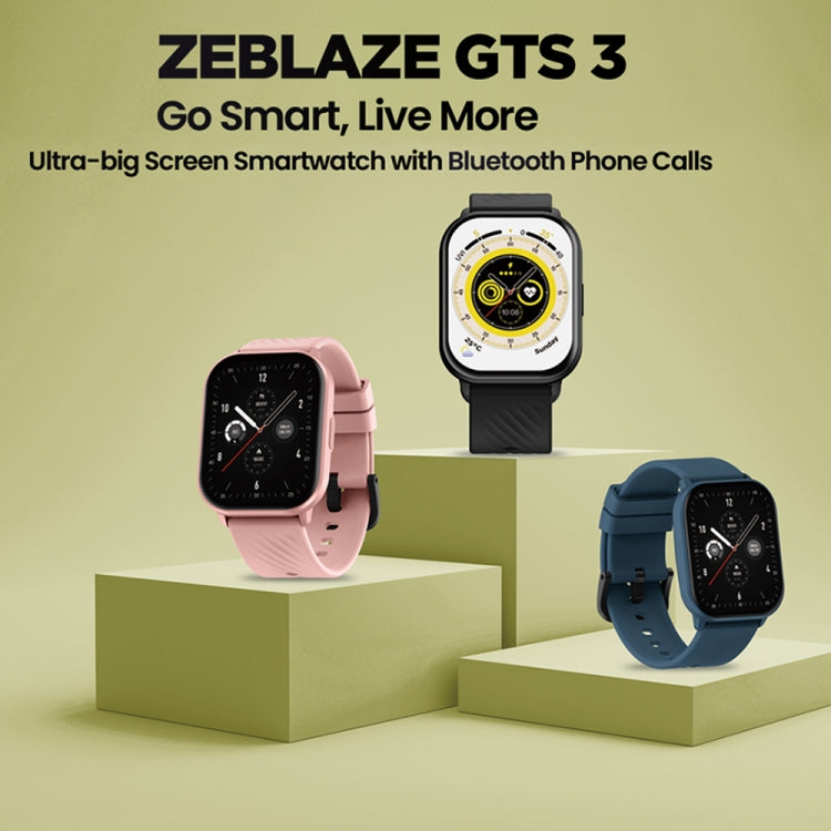 Zeblaze GTS 3 2.03 inch IP68 Waterproof Smart Bluetooth Call Watch(Black) - Smart Watches by Zeblaze | Online Shopping South Africa | PMC Jewellery | Buy Now Pay Later Mobicred