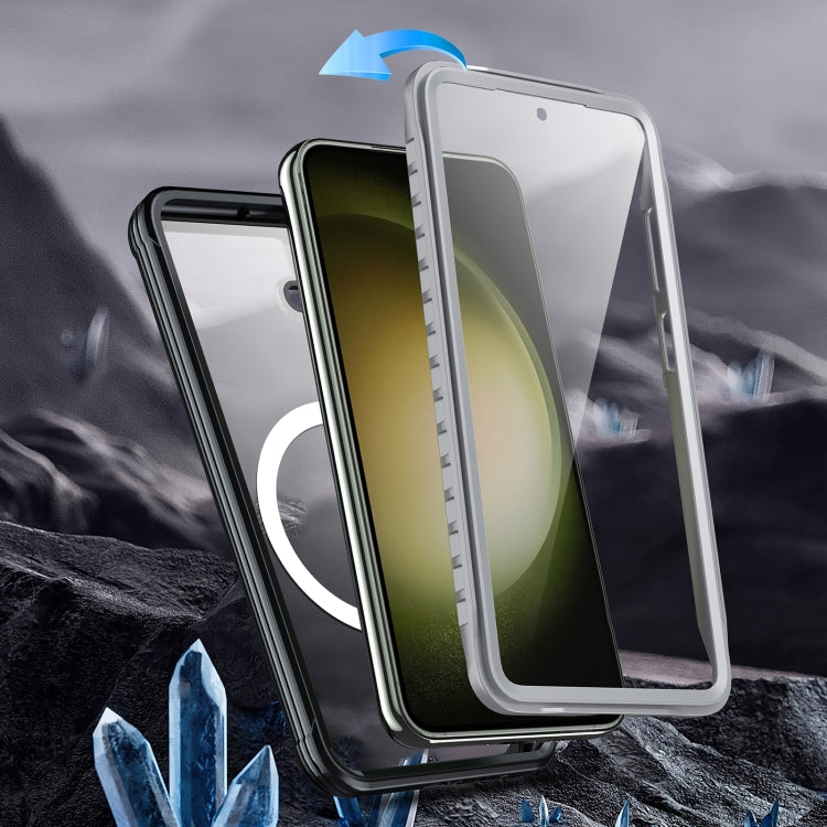 For Samsung Galaxy S23 FE 5G RedPepper Life Waterproof MagSafe Phone Case(Black) - Galaxy S23 FE 5G Cases by RedPepper | Online Shopping South Africa | PMC TechLife | Buy Now Pay Later Mobicred