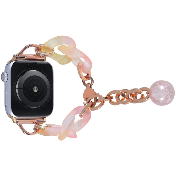 For Apple Watch Ultra 2 49mm Gradient Resin Chain Watch Band(Pink) - free shipping - PMC TechLife - Order now!