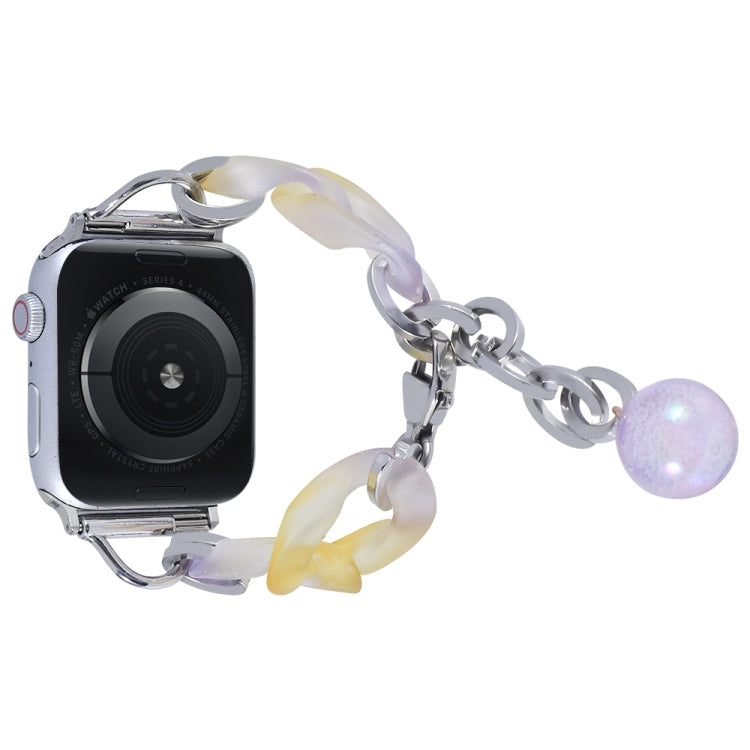 For Apple Watch Series 5 40mm Gradient Resin Chain Watch Band(Purple) - free shipping - PMC TechLife - Order now!