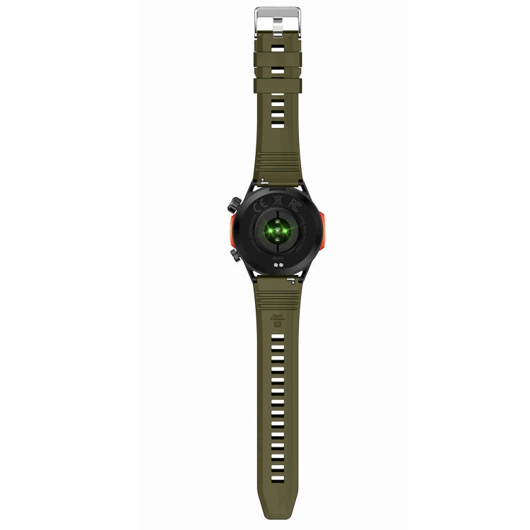 HT22 1.46 inch Smart Sport Watch, Support Bluetooth Call / Sleep / Heart Rate / Blood Pressure Health Monitor(Black Green) - Smart Watches by PMC Jewellery | Online Shopping South Africa | PMC Jewellery