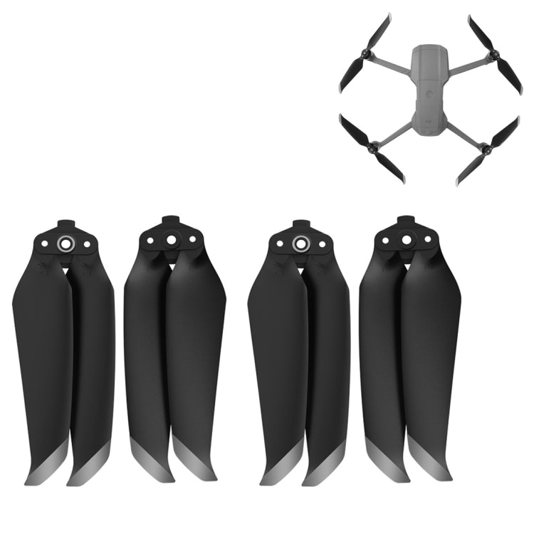 2 Pairs Sunnylife 7238F-2 For DJI Mavic Air 2 / Air 2S Low Noise Quick-release Propellers(Silver) - DIY Propeller by Sunnylife | Online Shopping South Africa | PMC Jewellery