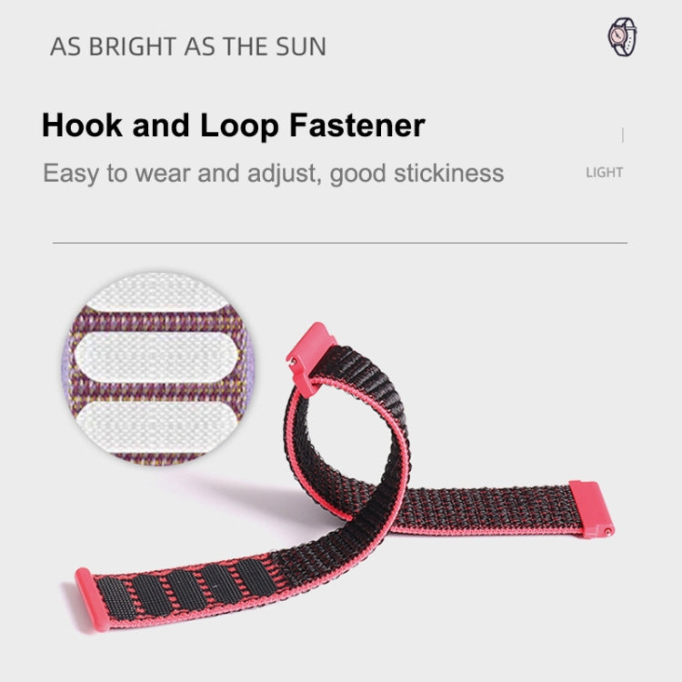For Samsung Galaxy Watch 42mm Nylon Braided Watch Band(Seashell) - Watch Bands by PMC TechLife | Online Shopping South Africa | PMC TechLife | Buy Now Pay Later Mobicred