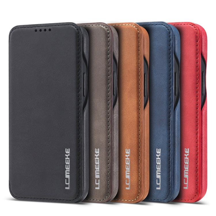 For iPhone 12 Pro Max LC.IMEEKE Hon Ancient Series Horizontal Flip Leather Case with Holder & Card Slot(Brown) - iPhone 12 Pro Max Cases by LC.IMEEKE | Online Shopping South Africa | PMC TechLife | Buy Now Pay Later Mobicred