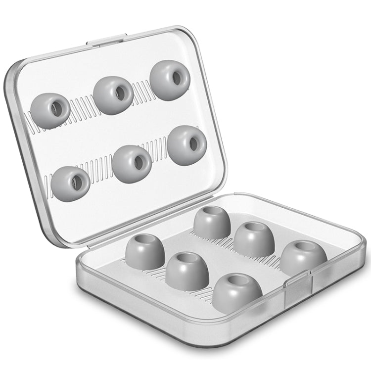12 PCS Wireless Earphone Replaceable Memory Foam Ear Cap Earplugs for AirPods Pro, with Storage Box(Grey) - Anti-dust & Ear Caps by PMC TechLife | Online Shopping South Africa | PMC TechLife