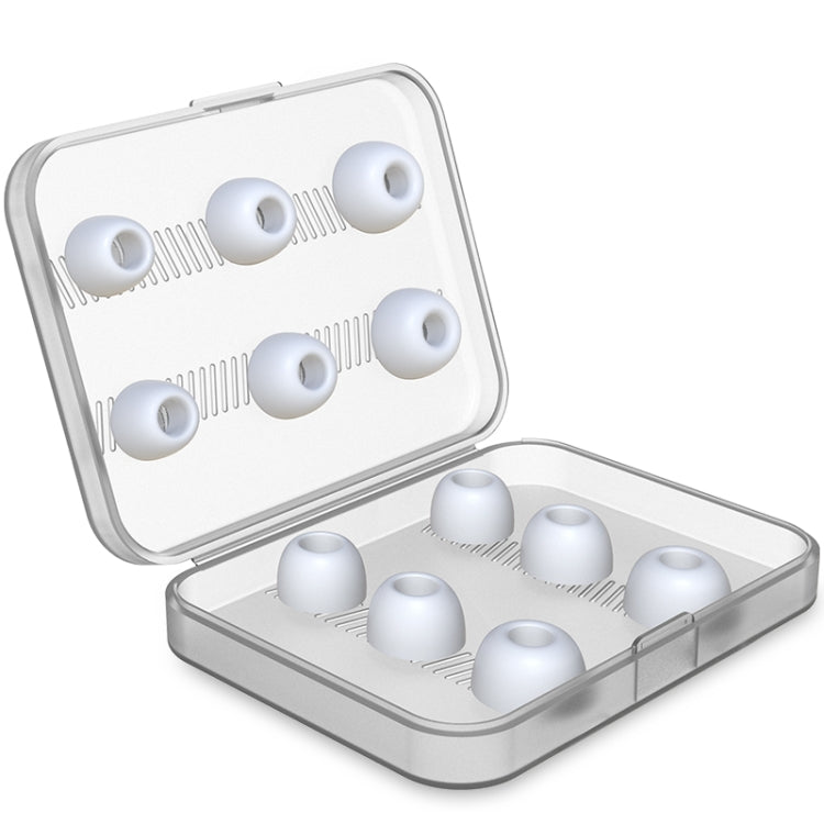 12 PCS Wireless Earphone Replaceable Silicone Ear Cap Earplugs for AirPods Pro, with Storage Box(White) - Anti-dust & Ear Caps by PMC Jewellery | Online Shopping South Africa | PMC Jewellery