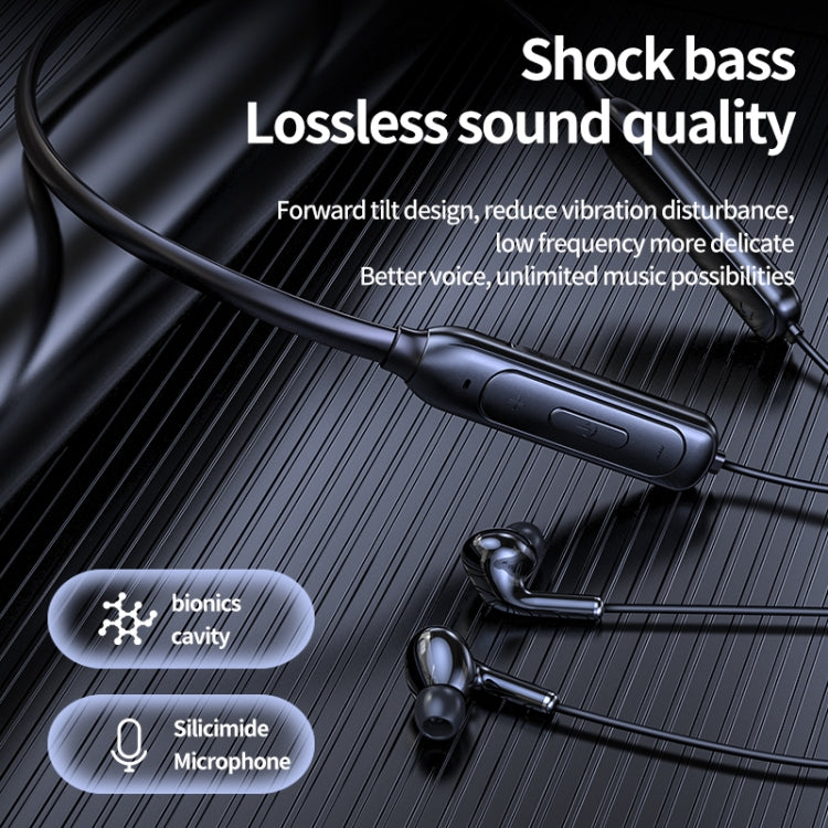 M60 8D Surround Sound Wireless Neck-mounted 5.1 Bluetooth Earphone Support TF Card MP3 Mode(Black) - Neck-mounted Earphone by PMC TechLife | Online Shopping South Africa | PMC TechLife