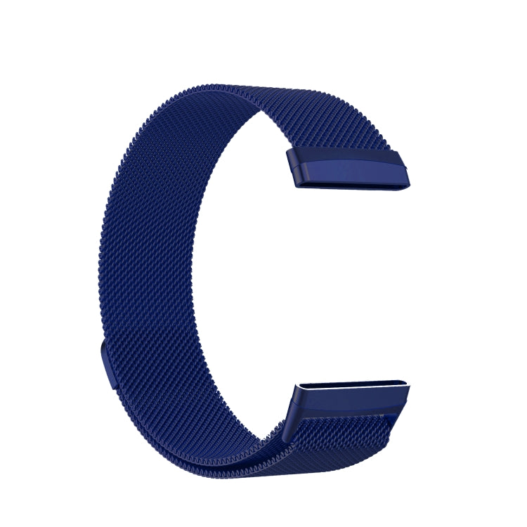 For Fitbit Versa 3 Milanese  Watch Band, Size:S 202mm(Blue) - free shipping - PMC TechLife - Order now!