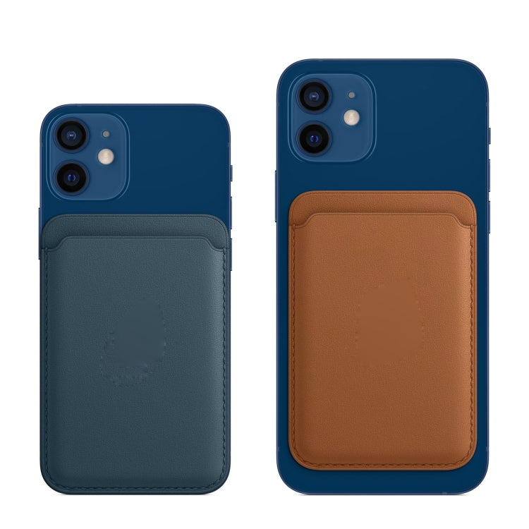 Leather Wallet Pouch Card Holder Magsafing Case for iPhone 13 Series / 12 Series (Purple) - iPhone 12 Pro Max Cases by PMC TechLife | Online Shopping South Africa | PMC TechLife