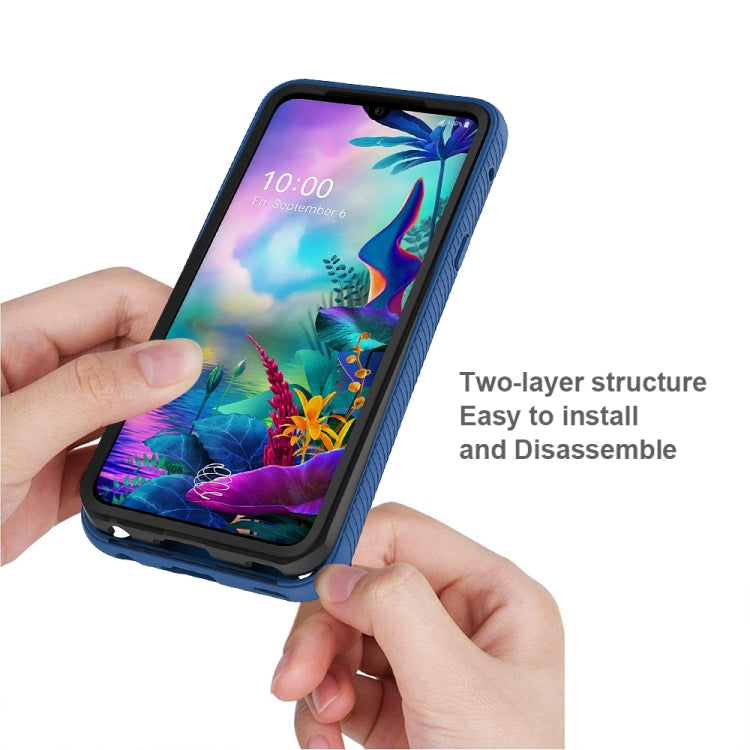 For LG V50S ThinQ 5G / G8X ThinQ Starry Sky Solid Color Series Shockproof PC + TPU Protective Case(Light Blue) - free shipping - PMC TechLife - Order now!