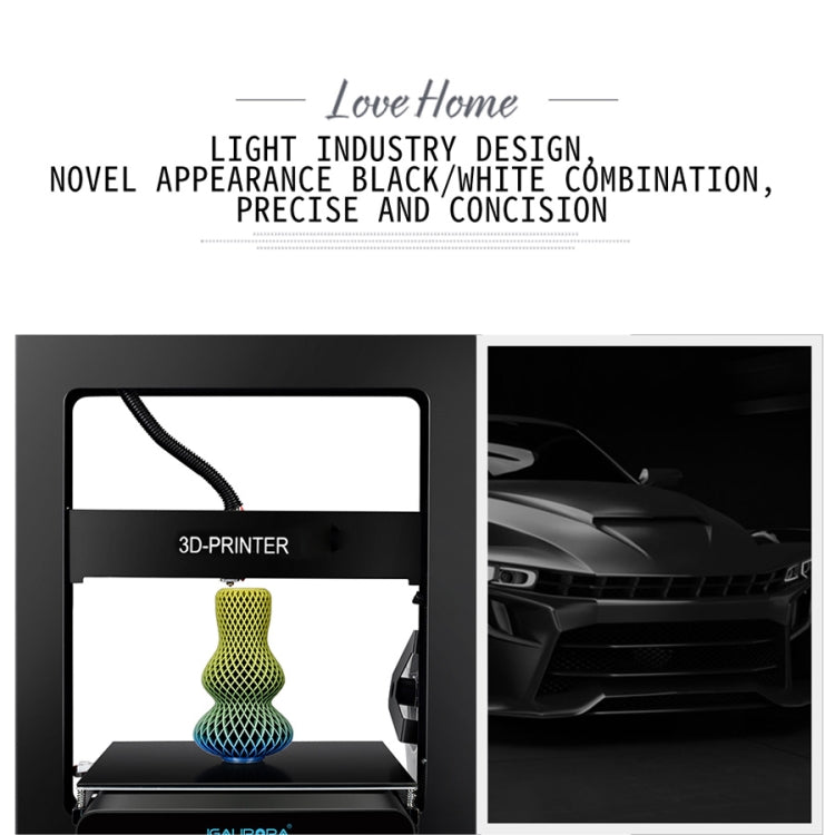 JGAURORA A5S Desktop High Precision Metal Plate Frame Three-Dimensional Physical 3D Printer - free shipping - PMC TechLife - Order now!